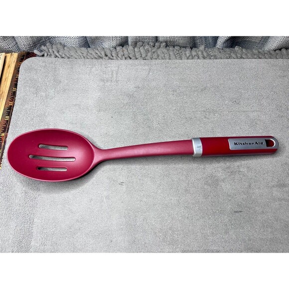 KitchenAid Red Cooking Utensil 3 Slotted Spoon Replacement Kitchen Utensil - Picture 2 of 7